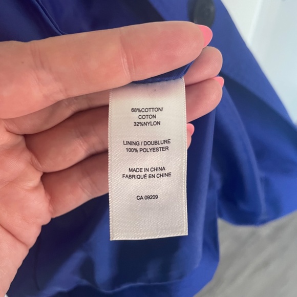 Cleo Blue Trench Coat - Women's Large - Picture 9 of 15